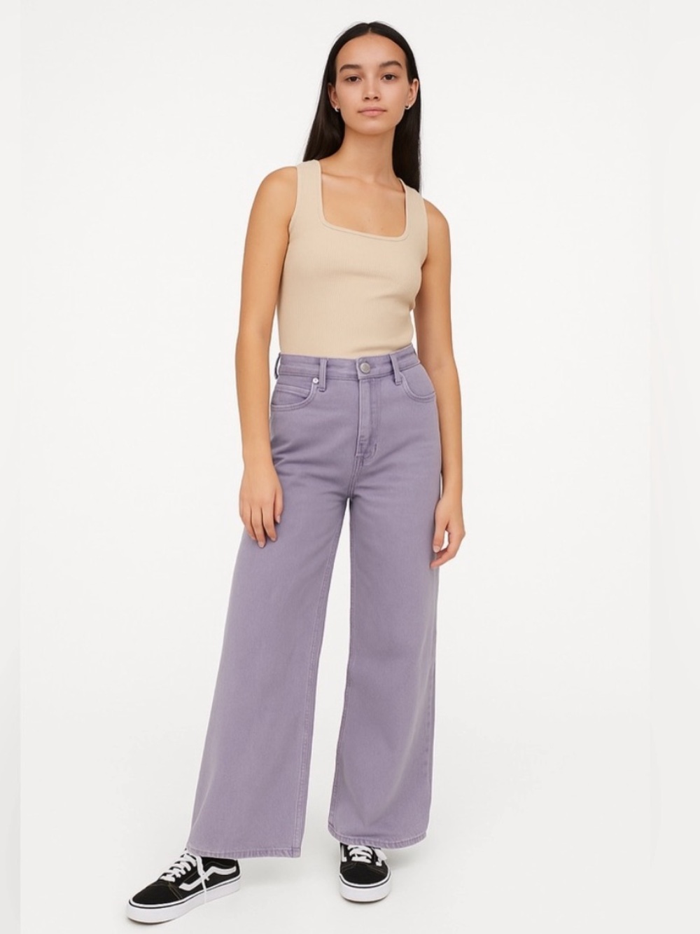 Trendy Sailor Wide Leg High Rise Jeans Purple Size 12 Universal Thread | NWT
